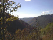Blick vom Feldberg-Hebelhof bers Wiesental zum Belchen am 23.10.2004 