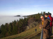 Blick nach Norden zum Gißenfelsen am Hohbühl oberhalb Horben