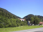 Blick nach Nordosten zu Ravennabrücke und Gasthof Sternen am 18,.9.2004