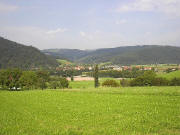Blick vom Röschhof nach Norden bis nach Siegelau am 3.9.2004