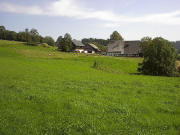 Blick nach Orsten zum Schönbachhof am 10.9.2004