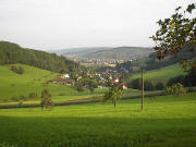 Blick vom Vogelsanghof im Suggental nach Nordwesten auf Buchholz