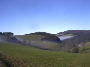Blick nach Westen am 5.12.2004 �ber den Willmendobel zu "Auf der Eck" (links), Heitzmannsberg (Mitte) und Kandel (rechts) - Nebel im S�gendobel