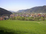 Blick vom Hörnlebergweg nach Südwesten auf Bleibach und Gutach am 23.4.2005