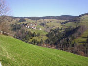Blick vom Str��chen nach Waldmatt auf Altensteint am 1.4.2005