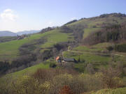 Blick von Vorderstadel nach Norden �ber Hinterholz zum Schneckenkopf