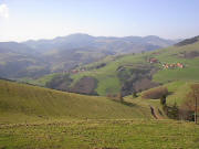 Blick vom Abzweig Stadel-Ehrsberg-Waldmat nach Norden ber Holzer kreuz zum Belchen