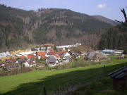 Blick nach Nordosten auf Buchenbach-Griesdobel am 3.4.2005 - Hansmeyerhof rechts