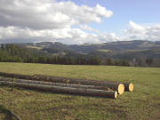 Blick von der Anh�he oberhalb Schmiedsh�usle nach S�dosten zum Schauinsland an Ostern 2005