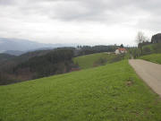 Blick nach Süden zum Gasthaus Sonne am Schwarzenberg