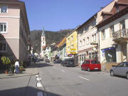 Blick nach Nordwesten in Zell im Wiesental am 1.4.2005