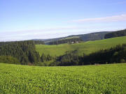 Blick von St.Märgen nach Nordwesten zum Fakllerhof am 10.8.2005