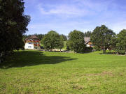 Blick nach Norden zum Leohof am 9.8.2005