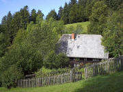 Blick nach S�den zum Pauli Seppli's H�usle in Hinterstrass am 10.8.2005