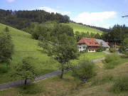 Blick nach Osten zum Schmiedhof im Schweigbrunnen am 1.8.2005 um 17 Uhr