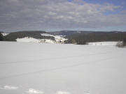 Blick nach Norden vom Fallengrund �ber G�tenbach zur Kaiserebene am 7.2.2005