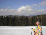 Blick nach Norden von der Loipenhaus-Loipe zum Feldberg