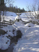 Blick nach Westen zur Donauquelle bei der Martinskapelle
