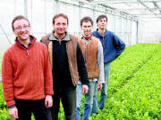 Erfolgreiche �kog�rtner: (von links nach rechts) Horst Ritter, Michael Pickel, Matthias Ludwig und Richard Specht&nbsp; 
