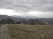 Blick von der Anh�he oberhalb Schmiedsh�usle nach S�den zum Schauinsland - Schnee in Hofsgrund