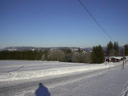 Blick nach Norden am 3.1.2005 zur Thurnerspur-Loipenh�tte und zum Kandel
