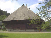 Blick nach S�den zum Rombachhof in Buchenbach am 9.7.2005