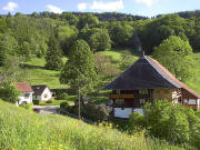 Blick nach S�dosten zum Schweizerhof im Weilersbach Ende Mai 2005