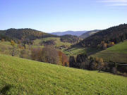 Blick vom Haldenhof nach Osten ins Heubronner Tal am 30.10.2005