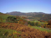 Blick vom Muthinger B�hl nach Norden zu Hof am 30.10.2005