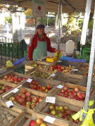 Stand des Markenhof auf dem Littenweiler Bauernmarkt am 15.10.2005