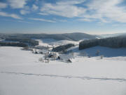 Blick von der Thurnerspur nach S�dosten �bers Einsiedel ins Jostal am 30.12.2005