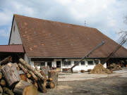 Blick nach Nordosten zum alten Steierthof in Zarten am 18.4.2006