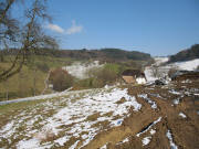 Blick nach Osten über den Gehrihof ins Wildtal am 13.3.2006