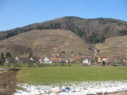 Blick vom Kappenhof nach Norden zum Glottert�ler Eichberg am 13.3.2006