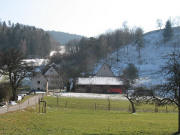 Blick nach S�den zum Leimenhof am 13.3.2006
