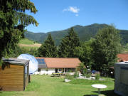 Blick nach Norden zum B�ro von Camping Schwarzwaldhorn am 18.8.200
