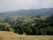 Blick vom Stockhof nach Norden �ber Horben und Langackern am 8.8.2006