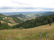 Blick �bers Streckereck am 4.8.2006 nach Norden �bers F�hrental ins Glottertal zum Eichberg