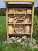 Wildbienenhaus am Kr�ttweg zwischen Zarten und Golfplatz Bruckm�hle