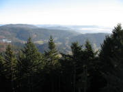 Blick nach Osten �ber Marzell-Reha (links) zum Wiesental am 1.12.2006