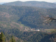 Tele-Blick nach Nordosten zu den Rehakliniken ob Marzell am 1.12.2006