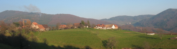 Blick nach Norden über Endenburg im Norden von Steinen am 1.12.2006