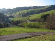 Blick vom Wasserspeicher ob Eschbach nach Westen �ber Eschbach - Recklemartinshof rechts - am 22.12.2006