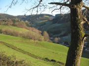 Blick vom Wasserspeicher ob Eschbach nach Osten �bers Eschbachtal bis zum Lindenberg am 22.12.2006