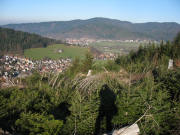 Blick vom Kamelberg nach Norden �ber Kappel und Ebnet zum Ro�kopf am 22.12.2006