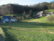 Blick nach Südwesten zum Kappbauernberghäusle (rechts) am 22.12.2006