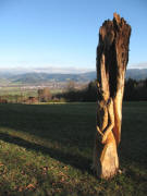 Blick nach Norden vom Pfeiferberg nach Kirchzarten am 21.12.2006