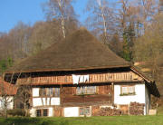 Blick nach Norden zum Bauernhofmuseum Schneiderhof in Kirchhausen am 1.12.2006