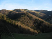 Blick von der Sonnhalde nach Osten zum Sittener Berg am 28.12.2006