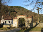 Blick nach Norden zum Friedhof bei St.trudpert am 28.12.2006